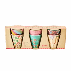 Melamine Cups 'DANCE IT OUT' Prints - Small - 6 Pcs. In Gift Box(Melamine Cups Dance Out Prints Small 6 Pcs In Gift Box)