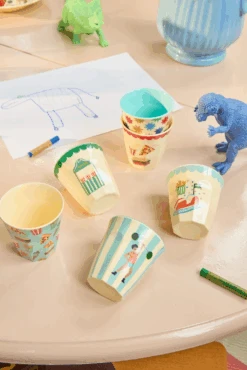 Melamine Kids Cups In Fun Fair Mint Prints - Small - 6 Pcs. In Gift Box -(Melamine Kids Cups In Fun Fair Mint Prints Small 6 Pcs In Gift Box Pre Order Now Ships Early April) 10 Melamine Kids Cups In Fun Fair Mint Prints - Small - 6 Pcs. In Gift Box -(Melamine Kids Cups In Fun Fair Mint Prints Small 6 Pcs In Gift Box Pre Order Now Ships Early April) -Rice By Rice MELCU 6ZSFUFAMI 7 x1024 31 1