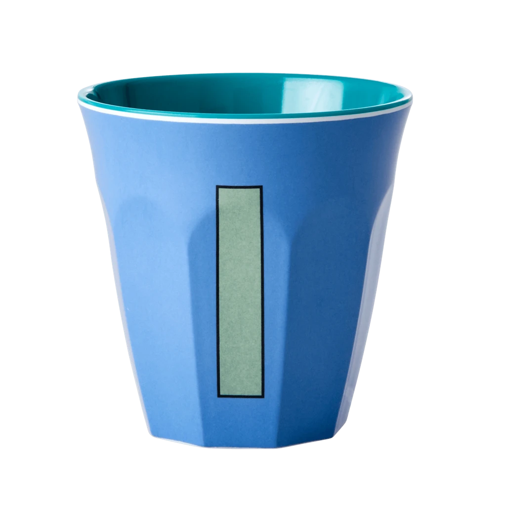 Melamine Cup - Medium With Alphabet In Bluish Colors | Letter I(Melamine Cup Medium With Alphabet In Bluish Colors Letter I) 1 Melamine Cup - Medium With Alphabet In Bluish Colors | Letter I(Melamine Cup Medium With Alphabet In Bluish Colors Letter I)