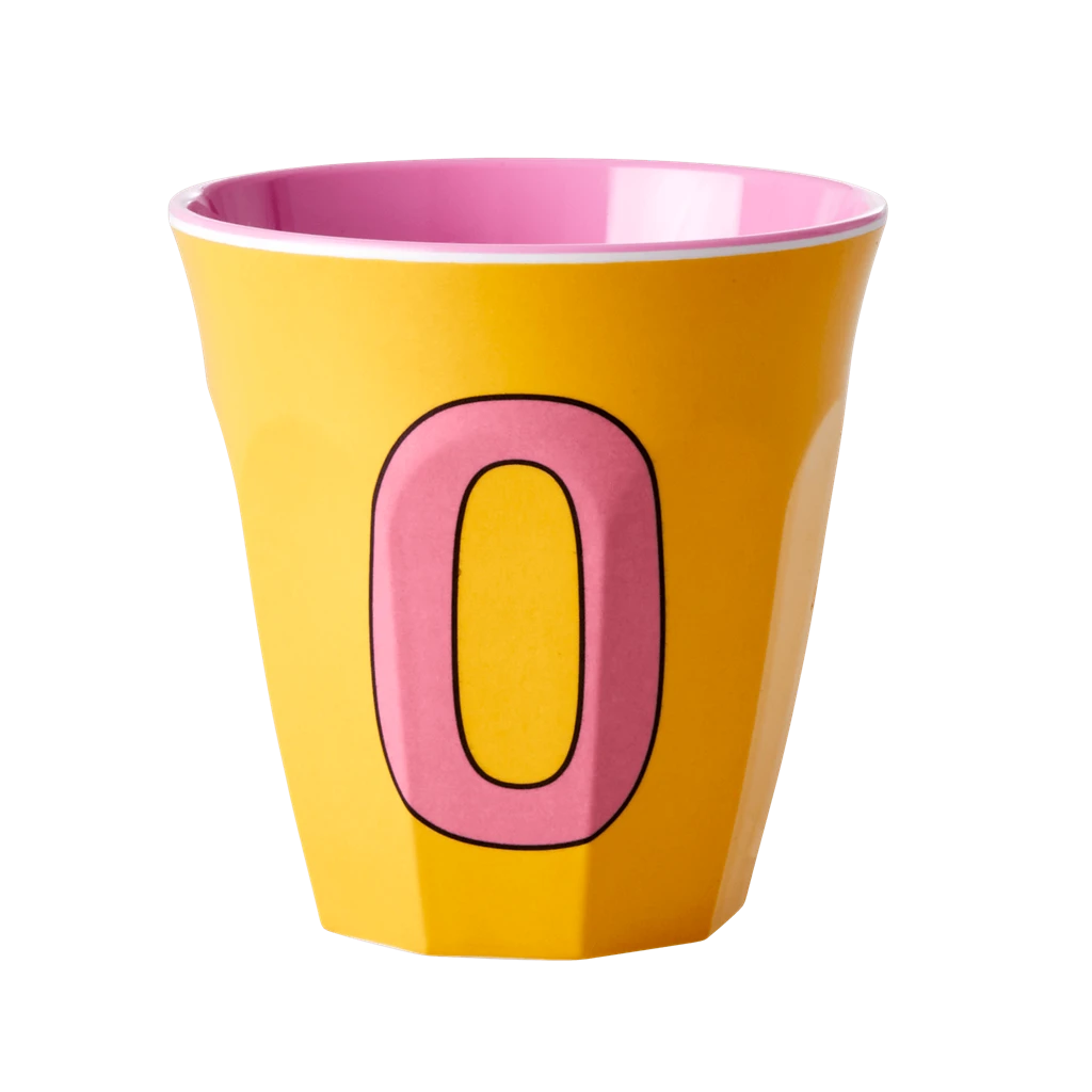 Melamine Cup - Medium With Alphabet In Pinkish Colors | Letter O(Melamine Cup Medium With Alphabet In Pinkish Colors Letter O) 1 Melamine Cup - Medium With Alphabet In Pinkish Colors | Letter O(Melamine Cup Medium With Alphabet In Pinkish Colors Letter O)