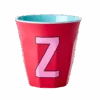 Melamine Cup - Medium With Alphabet In Pinkish Colors | Letter Z(Melamine Cup Medium With Alphabet In Pinkish Colors Letter Z)