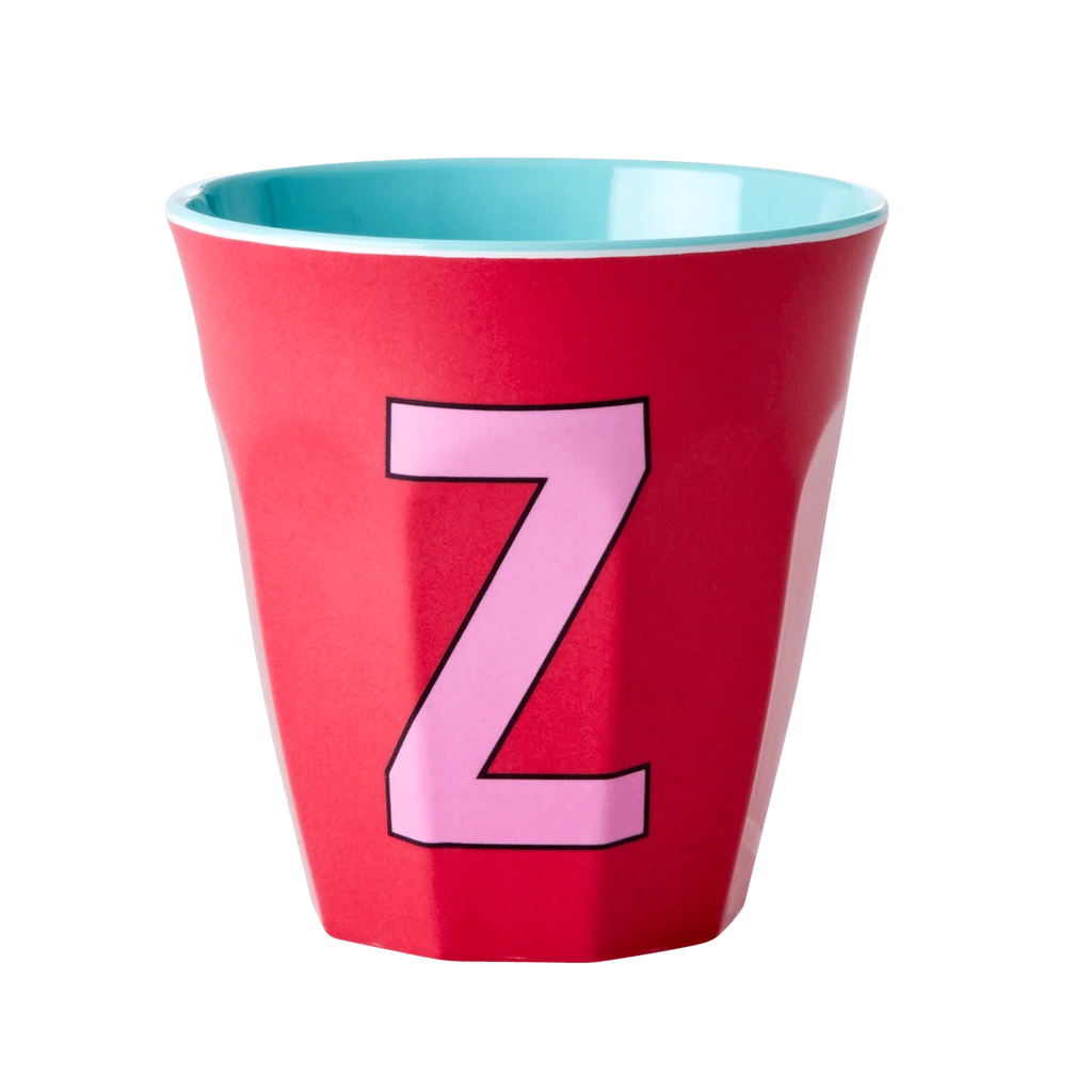 Melamine Cup - Medium With Alphabet In Pinkish Colors | Letter Z(Melamine Cup Medium With Alphabet In Pinkish Colors Letter Z) 1 Melamine Cup - Medium With Alphabet In Pinkish Colors | Letter Z(Melamine Cup Medium With Alphabet In Pinkish Colors Letter Z)