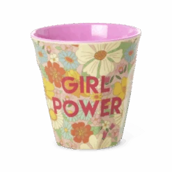 Medium Cup - Flower Power Print(Medium Cup Flower Power Print)