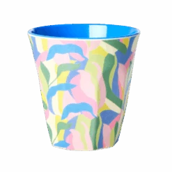 Medium Melamine Cup - Blue - Jungle Fever Print(Medium Melamine Cup Blue Jungle Fever Print)