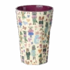 Melamine Tall Cup - Bordeaux - Nathalie Lété Print -13.5oz(Melamine Tall Cup Bordeaux Nathalie Lete Print 13 5oz)