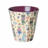 Melamine Medium Cup - Bordeaux - Nathalie Lété Print - 8.4oz(Melamine Medium Cup Bordeaux Nathalie Lete Print 8 4oz)