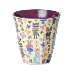 Melamine Medium Cup - Bordeaux - Nathalie Lété Print - 8.4oz(Melamine Medium Cup Bordeaux Nathalie Lete Print 8 4oz)