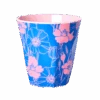 Medium Melamine Cup - Blue - Poppies Love Print(Medium Melamine Cup Poppies Love Print)