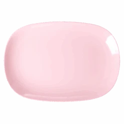 Large Melamine Rectangular Plate - Soft Pink(Large Melamine Rectangular Plate Soft Pink)