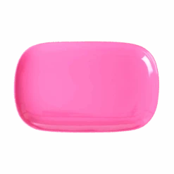 Medium Melamine Rectangular Plate | Light Fuchsia(Medium Melamine Rectangular Plate Pink)