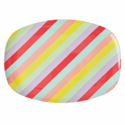 Melamine Rectangular Plate | Summer Rush Print(Melamine Rectangular Plate With Summer Rush Print)