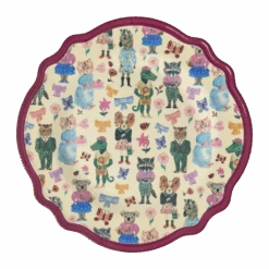 Vintage Dinner Plate - Bordeaux - Nathalie Lété Print(Vintage Dinner Plate Bordeaux Nathalie Lete Print Pre Order Now Ships Early April)