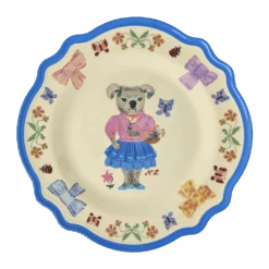 Vintage Dinner Plate - Blue - Nathalie Lété Print(Vintage Dinner Plate Blue Nathalie Lete Print Pre Order Now Ships Early April)