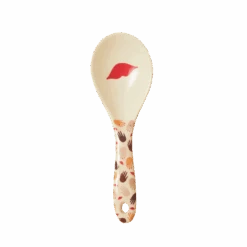 Melamine Salad Spoon - Cream | Kisses Print(Melamine Salad Spoon Cream Kisses Print)