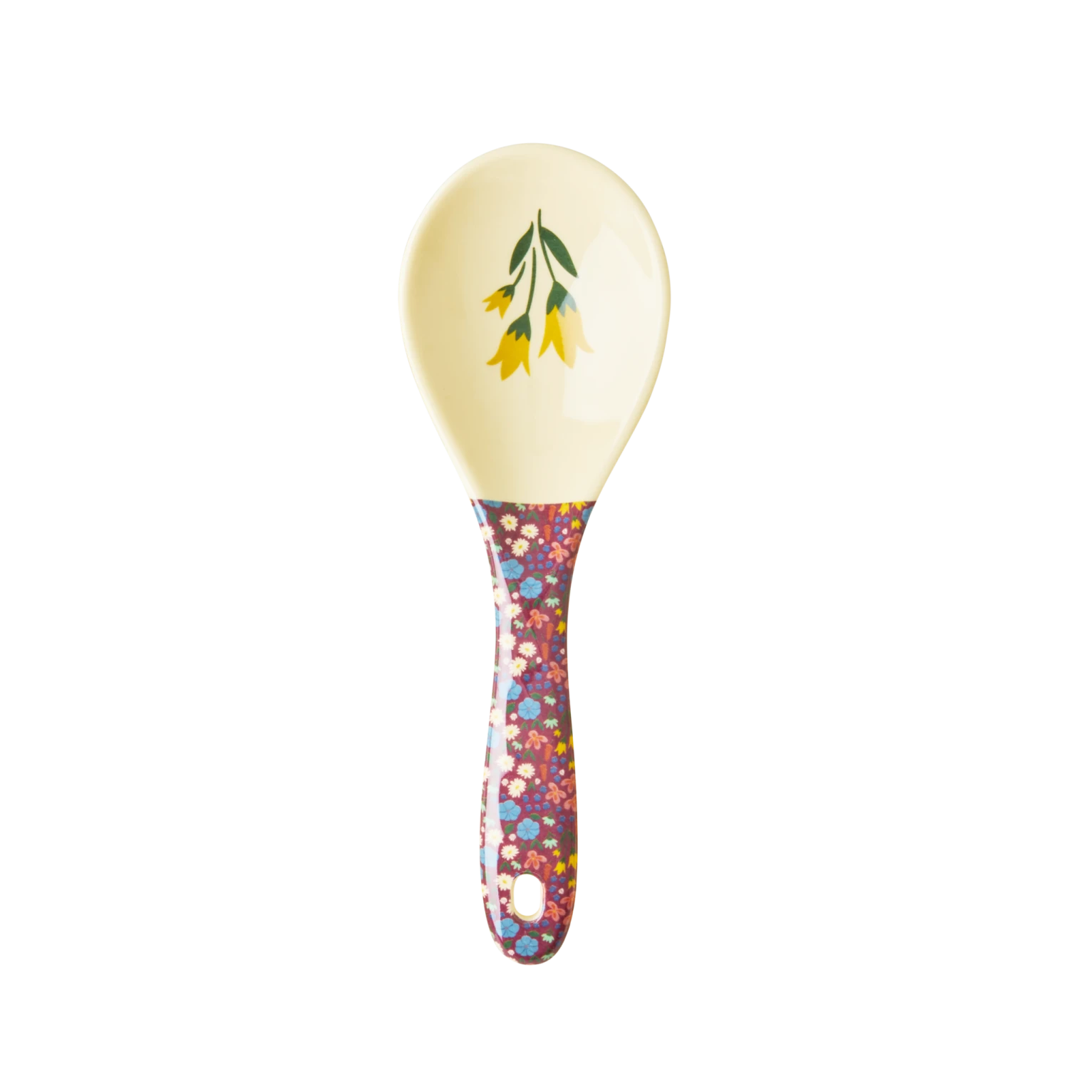 Melamine Salad Spoon | Poppies Print(Melamine Salad Spoon Poppies Print)