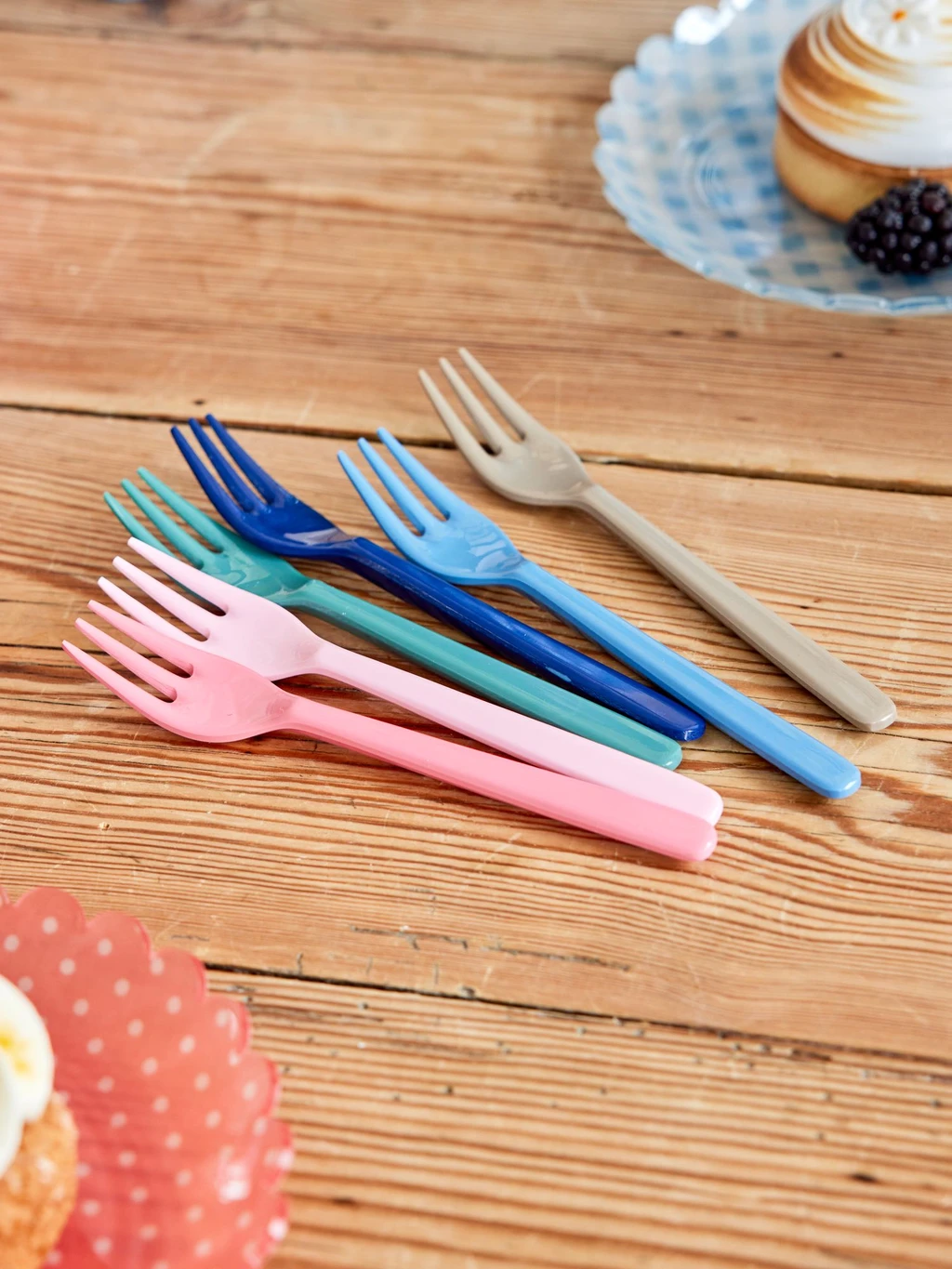Melamine Cake Forks - A New York Minute Set Of 6(Melamine Cake Fork 1) 2 Melamine Cake Forks - A New York Minute Set Of 6(Melamine Cake Fork 1) - Image 2