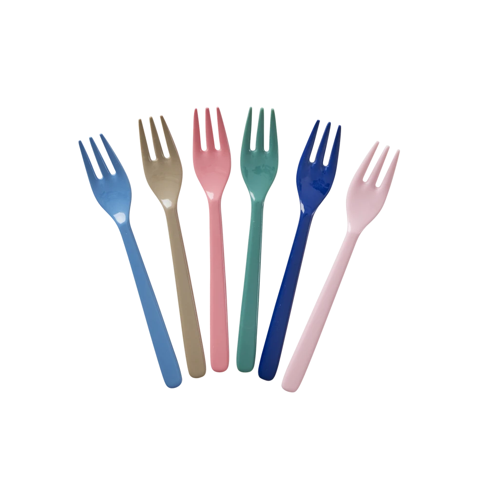 Melamine Cake Forks - A New York Minute Set Of 6(Melamine Cake Fork 1)