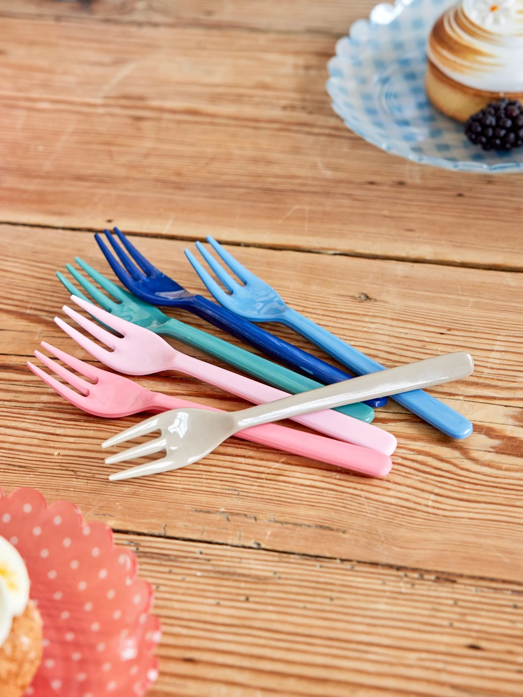 Melamine Cake Forks - A New York Minute Set Of 6(Melamine Cake Fork 1) 3 Melamine Cake Forks - A New York Minute Set Of 6(Melamine Cake Fork 1) - Image 3