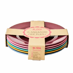 Melamine Lunch Plates In Assorted 'DANCE IT OUT' Colors - Set Of 6 Pcs.(Melamine Lunch Plates In Assorted Dance Out Colors Set Of 6 Pcs)