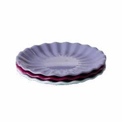 Flower Side Plate - Dark Fuchsia Color(Flower Side Plate Dark Fuchsia Color)