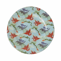 Melamine Kids Lunch Plate | Dragon Print(Melamine Kids Lunch Plate Dragon Print)