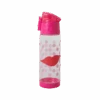 Plastic Drinking Bottle | Kiss Print(Plastic Drinking Bottle Pink Kiss Print)