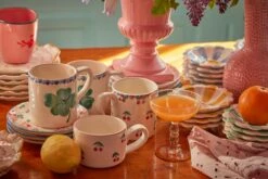 Ceramic Mug With Hand Painted Good Luck Clover - 14.2 Oz(Ceramic Mug With Hand Painted Good Luck Clover 14 2 Oz) -Rice By Rice RICE CE24 15 2