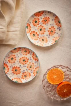 Ceramic Oval Espresso Cup With Hand Painted Orange Flowers - 2.4 Oz(Ceramic Oval Espresso Cup With Hand Painted Cherries 2 4 Oz Copy) 10 Ceramic Oval Espresso Cup With Hand Painted Orange Flowers - 2.4 Oz(Ceramic Oval Espresso Cup With Hand Painted Cherries 2 4 Oz Copy) -Rice By Rice RICE CE24 34