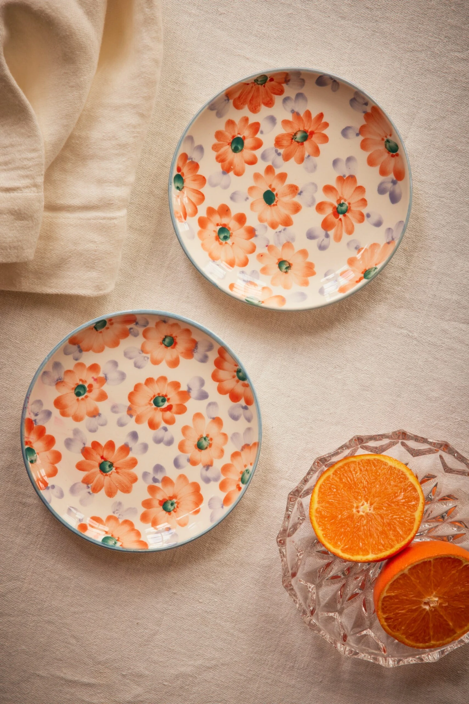 Ceramic Oval Espresso Cup With Hand Painted Orange Flowers - 2.4 Oz(Ceramic Oval Espresso Cup With Hand Painted Cherries 2 4 Oz Copy) 5 Ceramic Oval Espresso Cup With Hand Painted Orange Flowers - 2.4 Oz(Ceramic Oval Espresso Cup With Hand Painted Cherries 2 4 Oz Copy) - Image 5