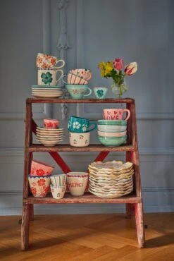 Ceramic Tea Cup With Hand Painted Stripes - 5.0 Oz(Ceramic Tea Cup With Hand Painted Stripes 5 0 Oz) 6 Ceramic Tea Cup With Hand Painted Stripes - 5.0 Oz(Ceramic Tea Cup With Hand Painted Stripes 5 0 Oz) -Rice By Rice RICE CE24 5 6a1f98f6 2a75 454d a298 f751900bab61