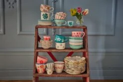 Ceramic Oval Espresso Cup With Hand Painted Good Luck Clover - 2.4 Oz(Ceramic Oval Espresso Cup With Hand Painted Good Luck Clover 2 4 Oz) -Rice By Rice RICE CE24 6