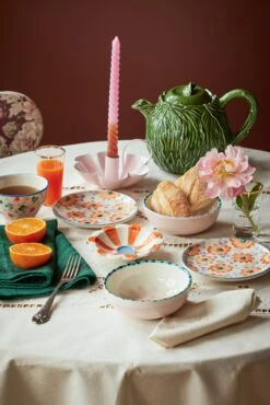 Ceramic Teapot With Embossed Kale Design - Hand Painted - 1,6L / 54.1 Oz(Ceramic Teapot With Embossed Kale Design Hand Painted 1 6l 54 1 Oz) -Rice By Rice RICE CE24 9