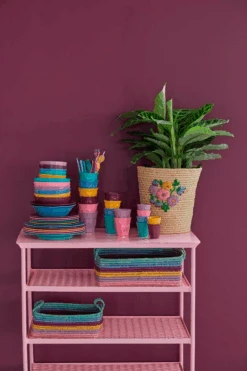 Melamine Cups 'DANCE IT OUT' Colors - Small - 6 Pcs. In Gift Box(Melamine Cups Dance It Out Colors Small 6 Pcs In Gift Box) -Rice By Rice RICEAW22013 682