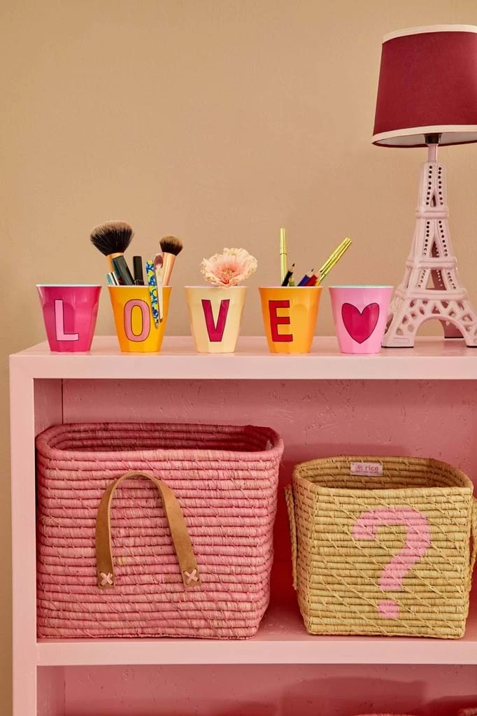 Melamine Cup - Medium With Alphabet In Pinkish Colors | Letter L(Melamine Cup Medium With Alphabet In Pinkish Colors Letter L) 2 Melamine Cup - Medium With Alphabet In Pinkish Colors | Letter L(Melamine Cup Medium With Alphabet In Pinkish Colors Letter L) - Image 2