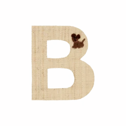 One Raffia Letter Sticker | Boy - B(One Raffia Letter Sticker Boy B)