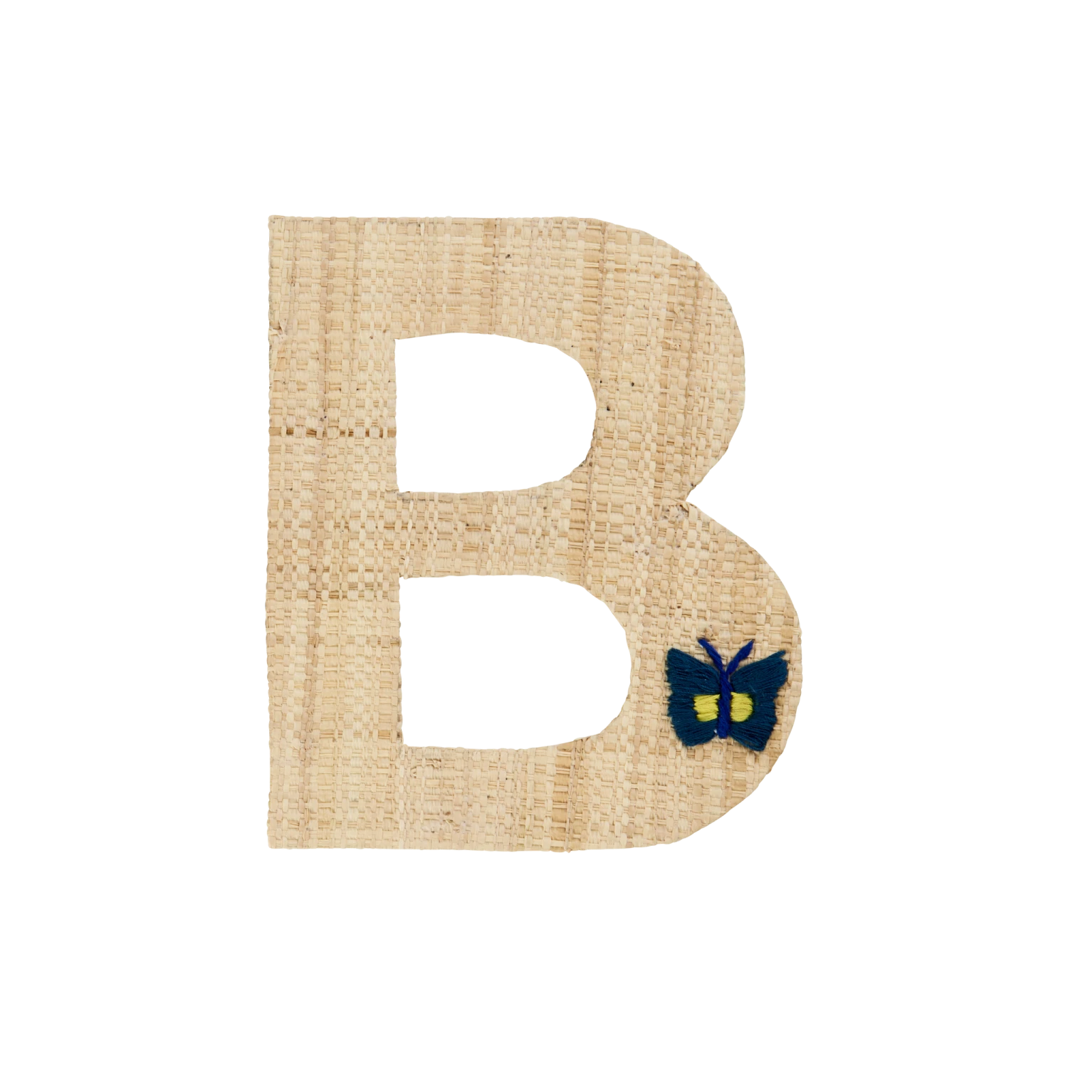 One Raffia Letter Sticker | Girl - B(One Raffia Letter Sticker Girl B) 1 One Raffia Letter Sticker | Girl - B(One Raffia Letter Sticker Girl B)