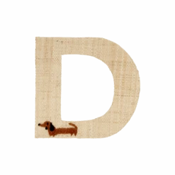 One Raffia Letter Sticker | Boy - D(One Raffia Letter Sticker Boy D)