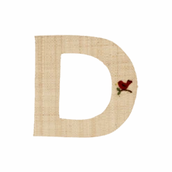 One Raffia Letter Sticker | Girl - D(One Raffia Letter Sticker Girl D)