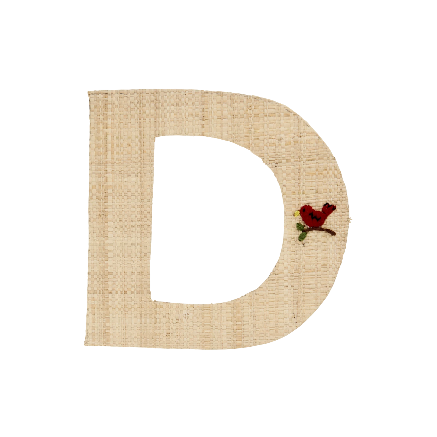 One Raffia Letter Sticker | Girl - D(One Raffia Letter Sticker Girl D) 1 One Raffia Letter Sticker | Girl - D(One Raffia Letter Sticker Girl D)