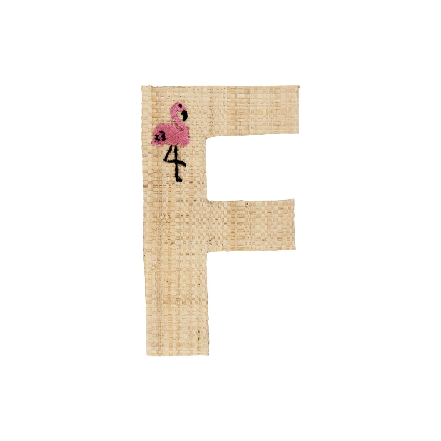 One Raffia Letter Sticker | Girl - F(One Raffia Letter Sticker Girl F) 1 One Raffia Letter Sticker | Girl - F(One Raffia Letter Sticker Girl F)
