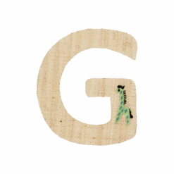 One Raffia Letter Sticker | Boy - G(One Raffia Letter Sticker Boy G)