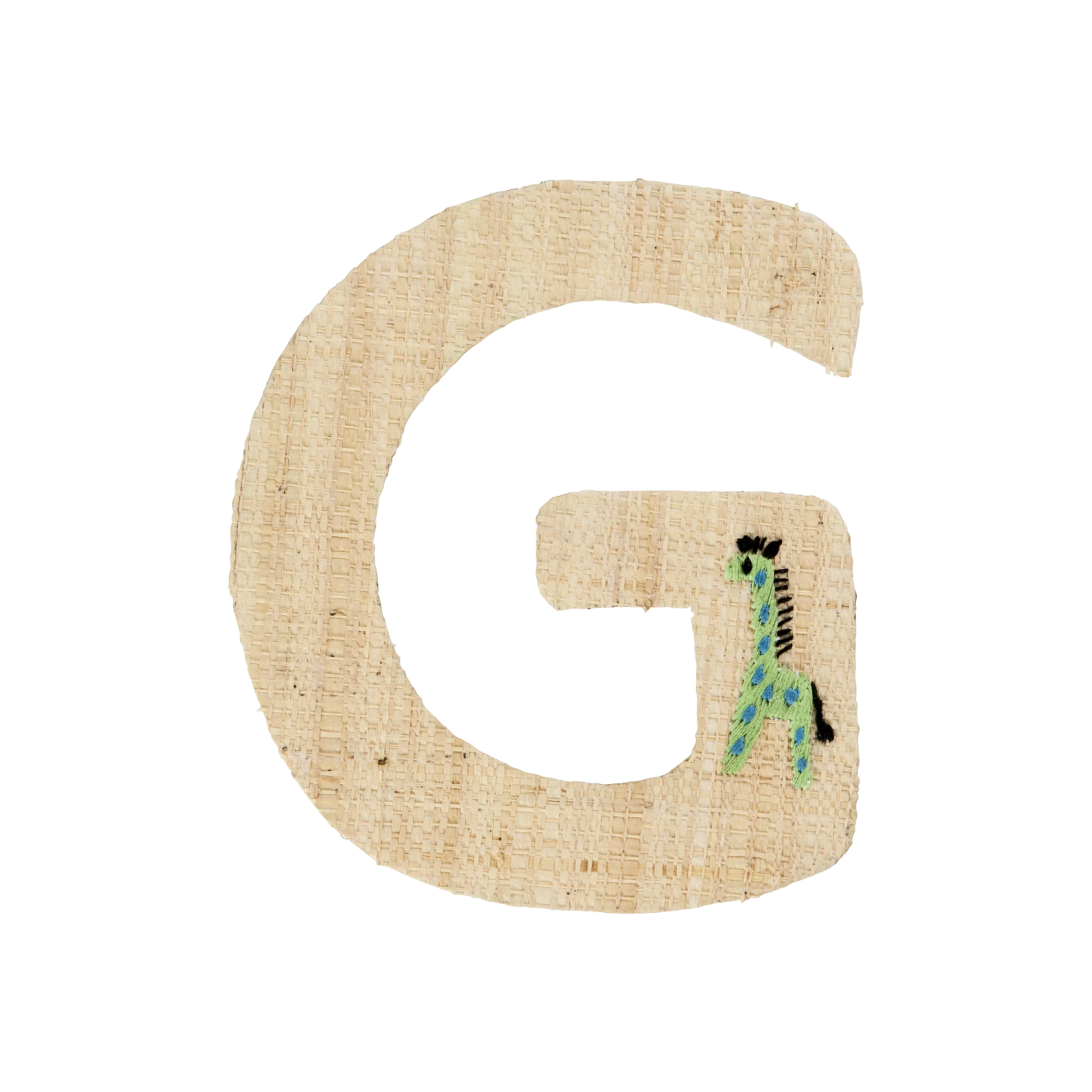 One Raffia Letter Sticker | Boy - G(One Raffia Letter Sticker Boy G) 1 One Raffia Letter Sticker | Boy - G(One Raffia Letter Sticker Boy G)