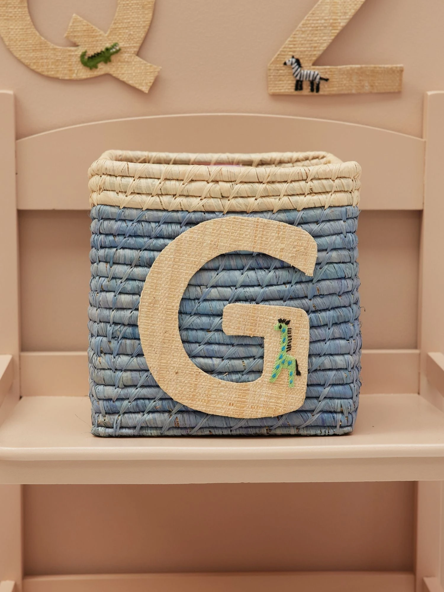 One Raffia Letter Sticker | Boy - G(One Raffia Letter Sticker Boy G) 2 One Raffia Letter Sticker | Boy - G(One Raffia Letter Sticker Boy G) - Image 2