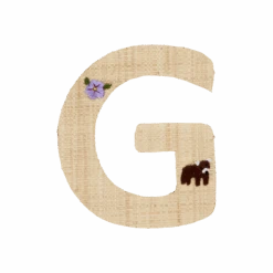 One Raffia Letter Sticker | Girl - G(One Raffia Letter Sticker Girl G)