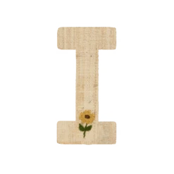 One Raffia Letter Sticker | Girl - I(One Raffia Letter Sticker Girl I)