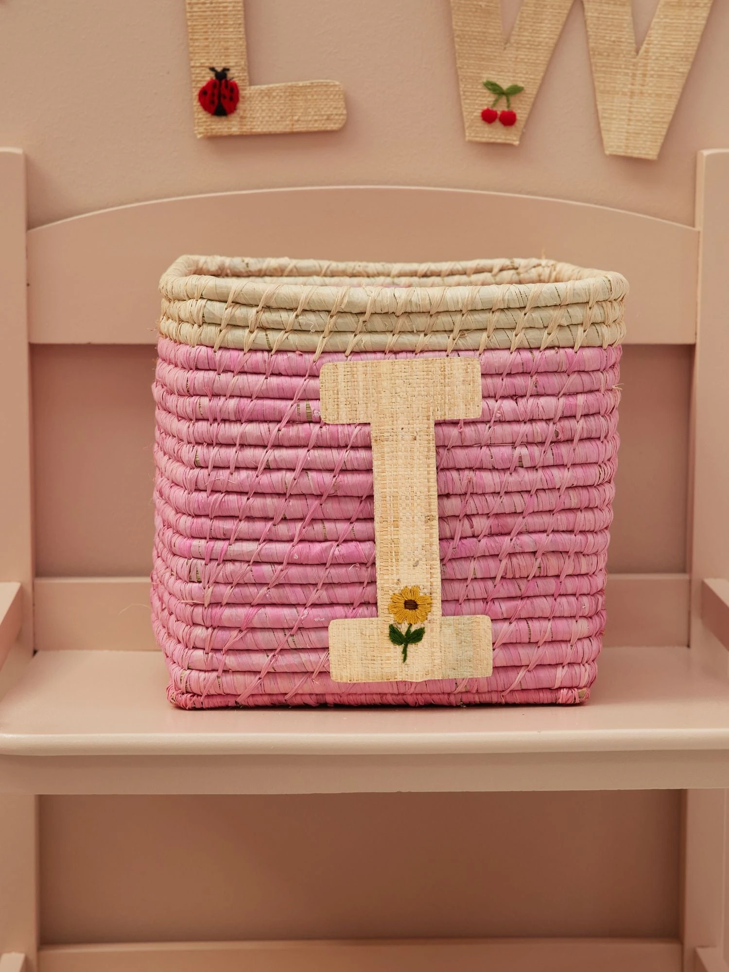 One Raffia Letter Sticker | Girl - I(One Raffia Letter Sticker Girl I) 2 One Raffia Letter Sticker | Girl - I(One Raffia Letter Sticker Girl I) - Image 2