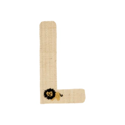 One Raffia Letter Sticker | Boy - L(One Raffia Letter Sticker Boy L)
