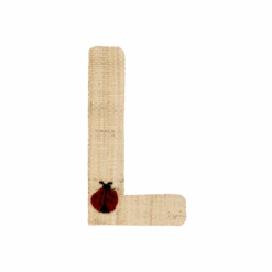 One Raffia Letter Sticker | Girl - L(One Raffia Letter Sticker Girl L)