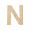 One Raffia Letter Sticker | Girl - N(One Raffia Letter Sticker Girl N)