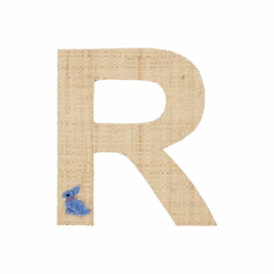 One Raffia Letter Sticker | Girl - R(One Raffia Letter Sticker Girl R)